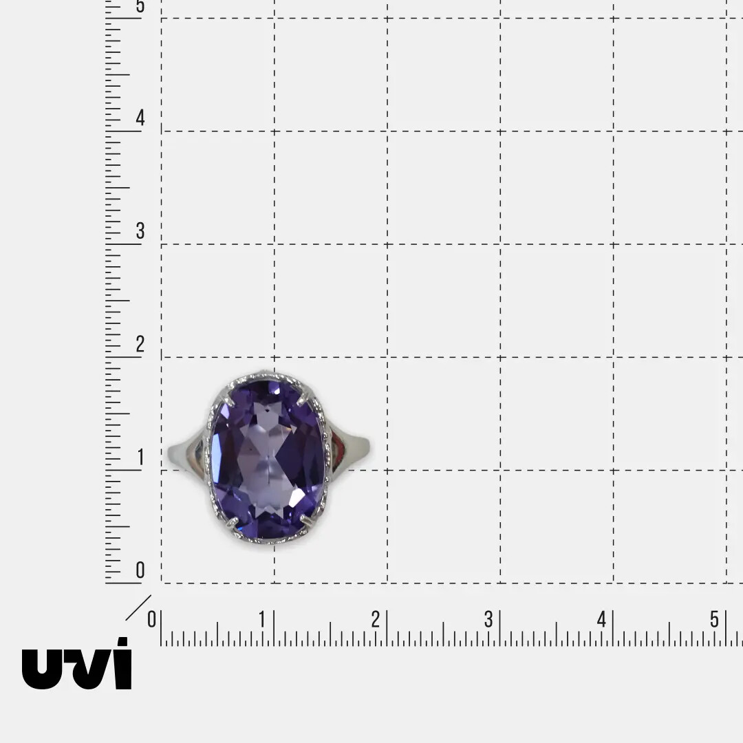 Серебряное кольцо с аметистом